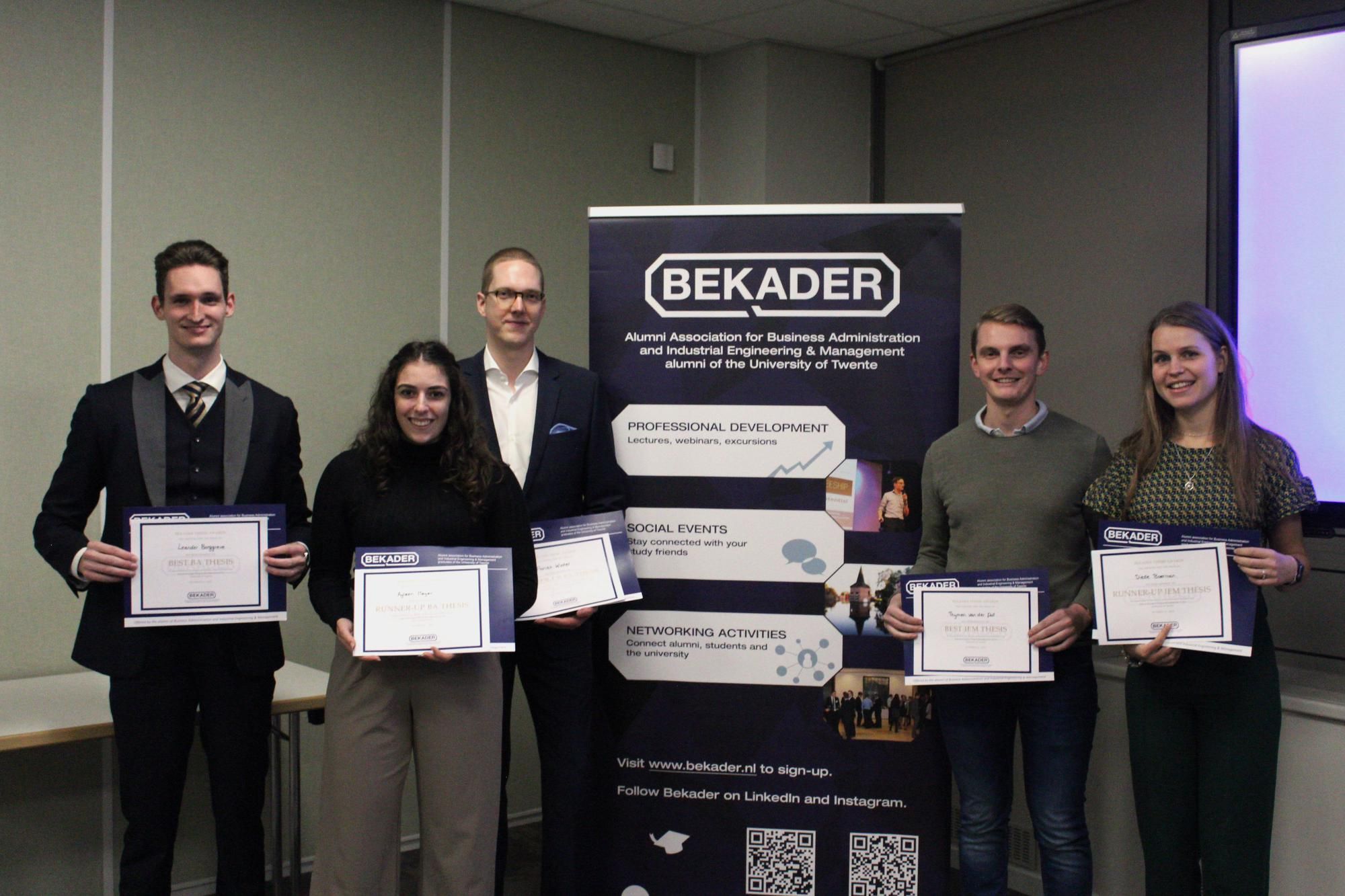 Winners Bekader Thesis Awards