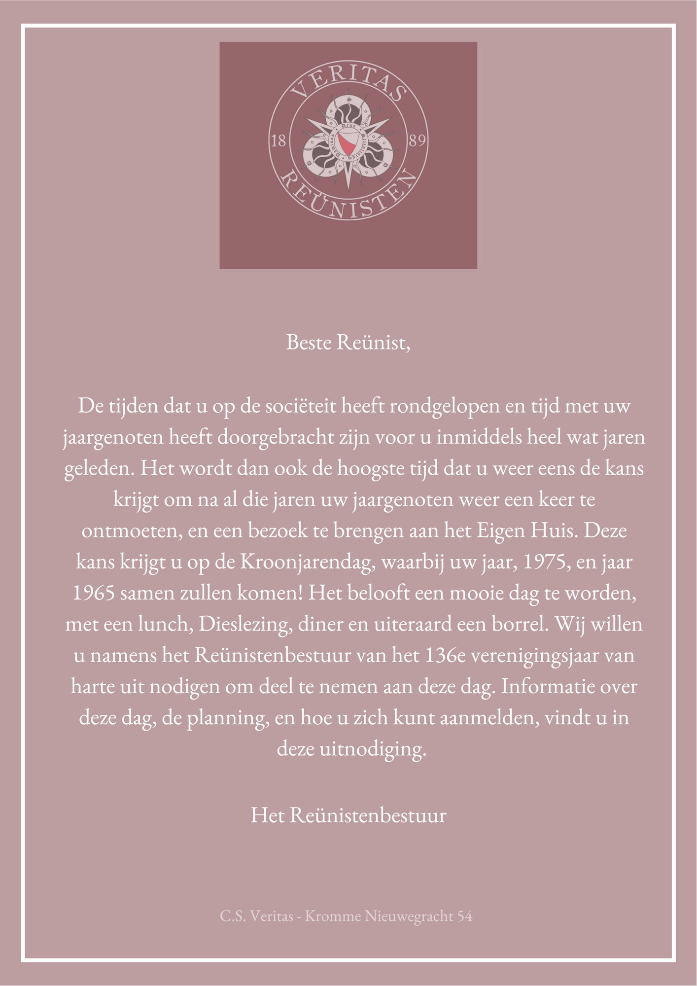 Kroonjarendag 17 maart uitnodiging!