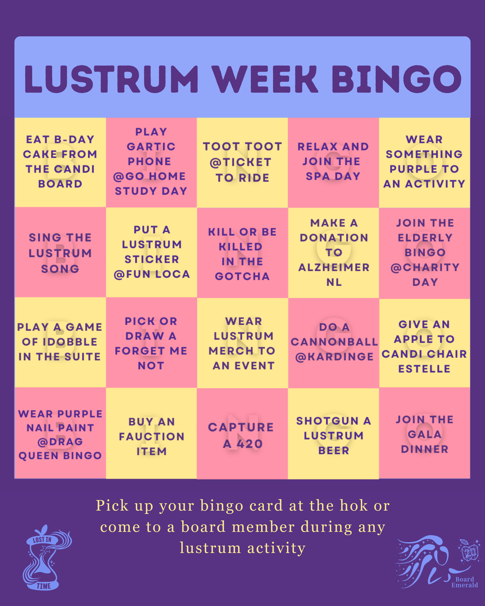Lustrumweek Bingo