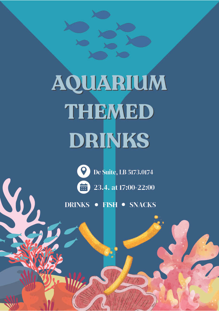 Aquarium Themed Drinks (Fish & Chips)