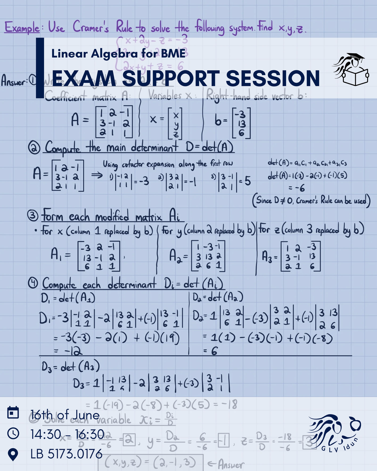 Exam Support Session: Linear Algebra for BME