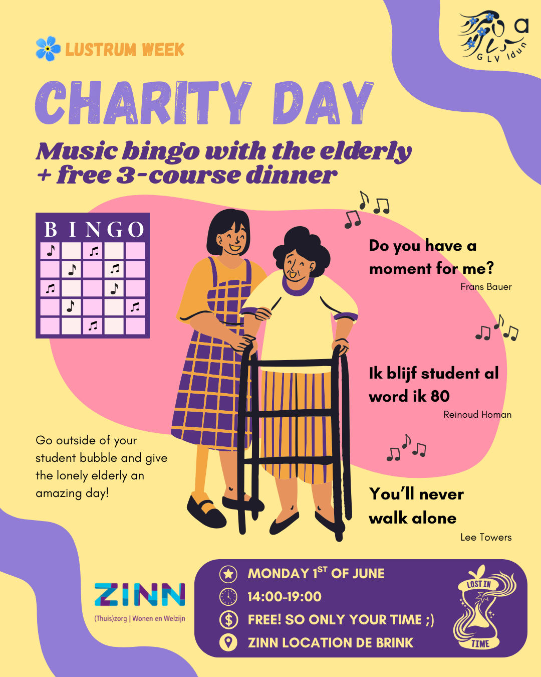 Lustrumweek Day 4: Bingo & Dinner with the Elderly