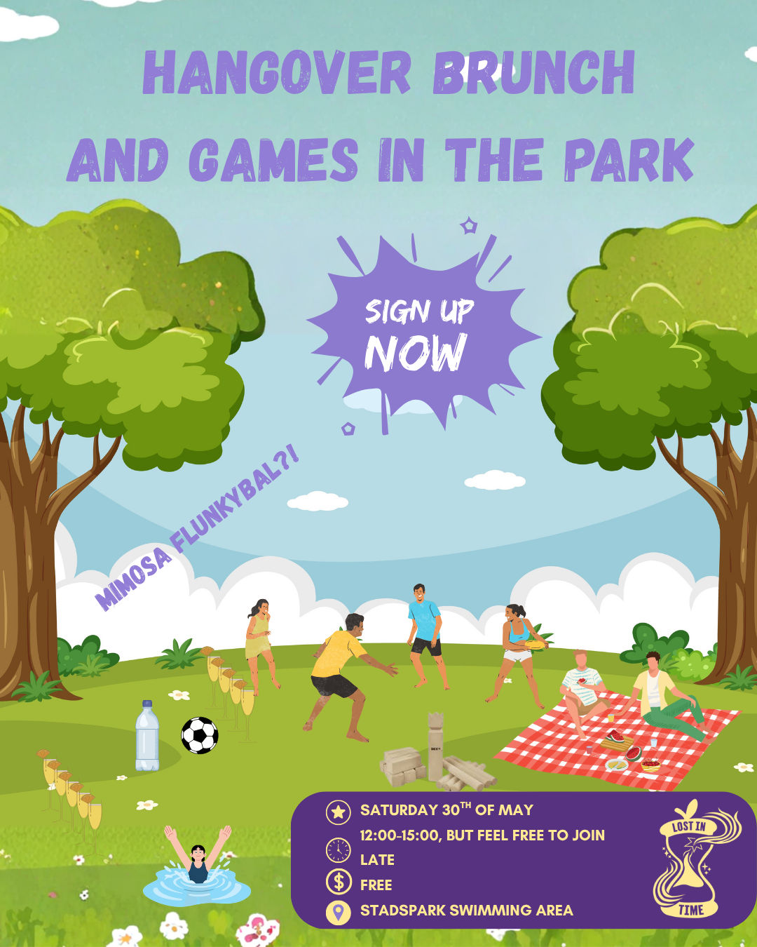 Lustrumweek Day 2: Hungover brunch and games at the park