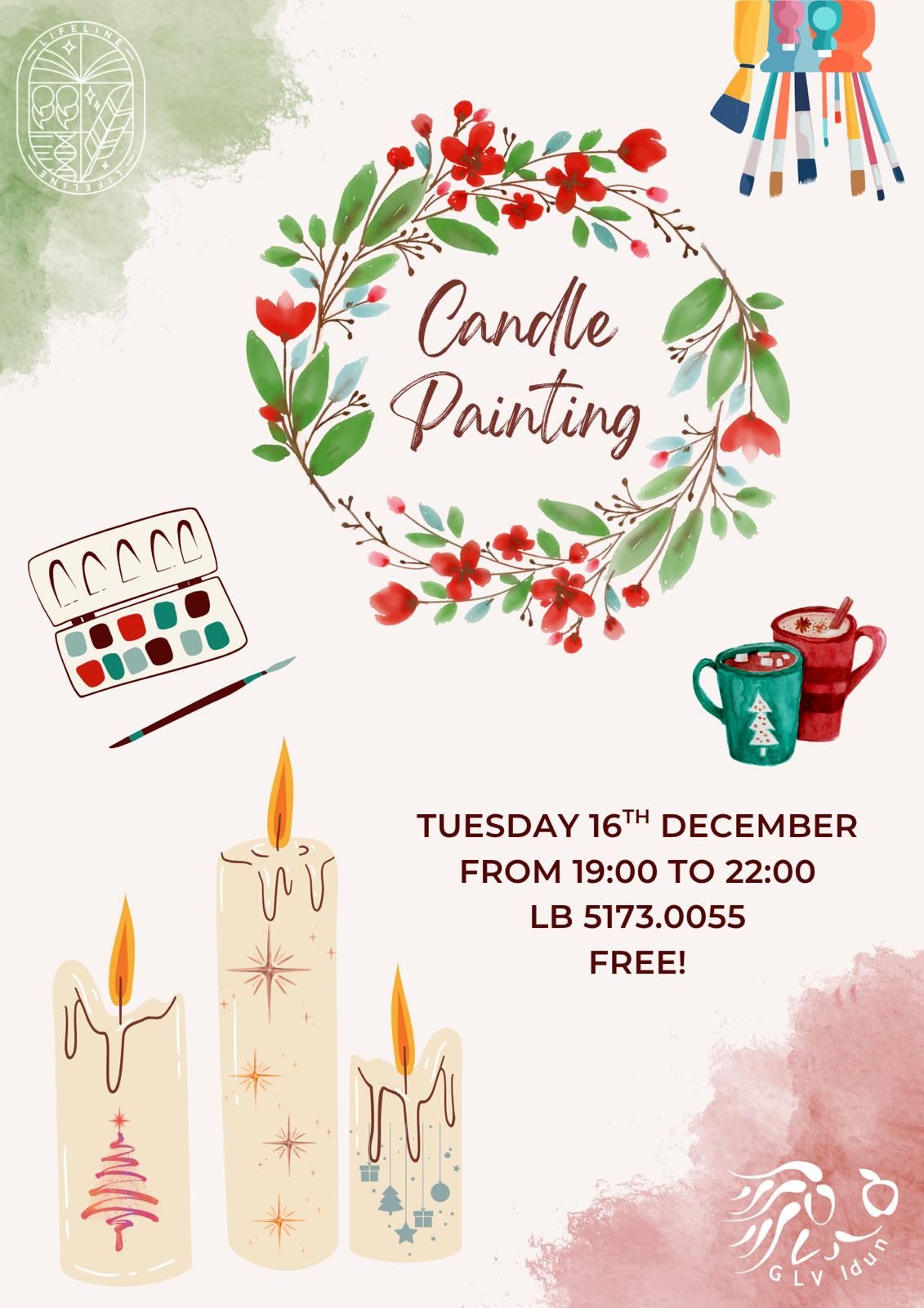 Christmas Candle Painting