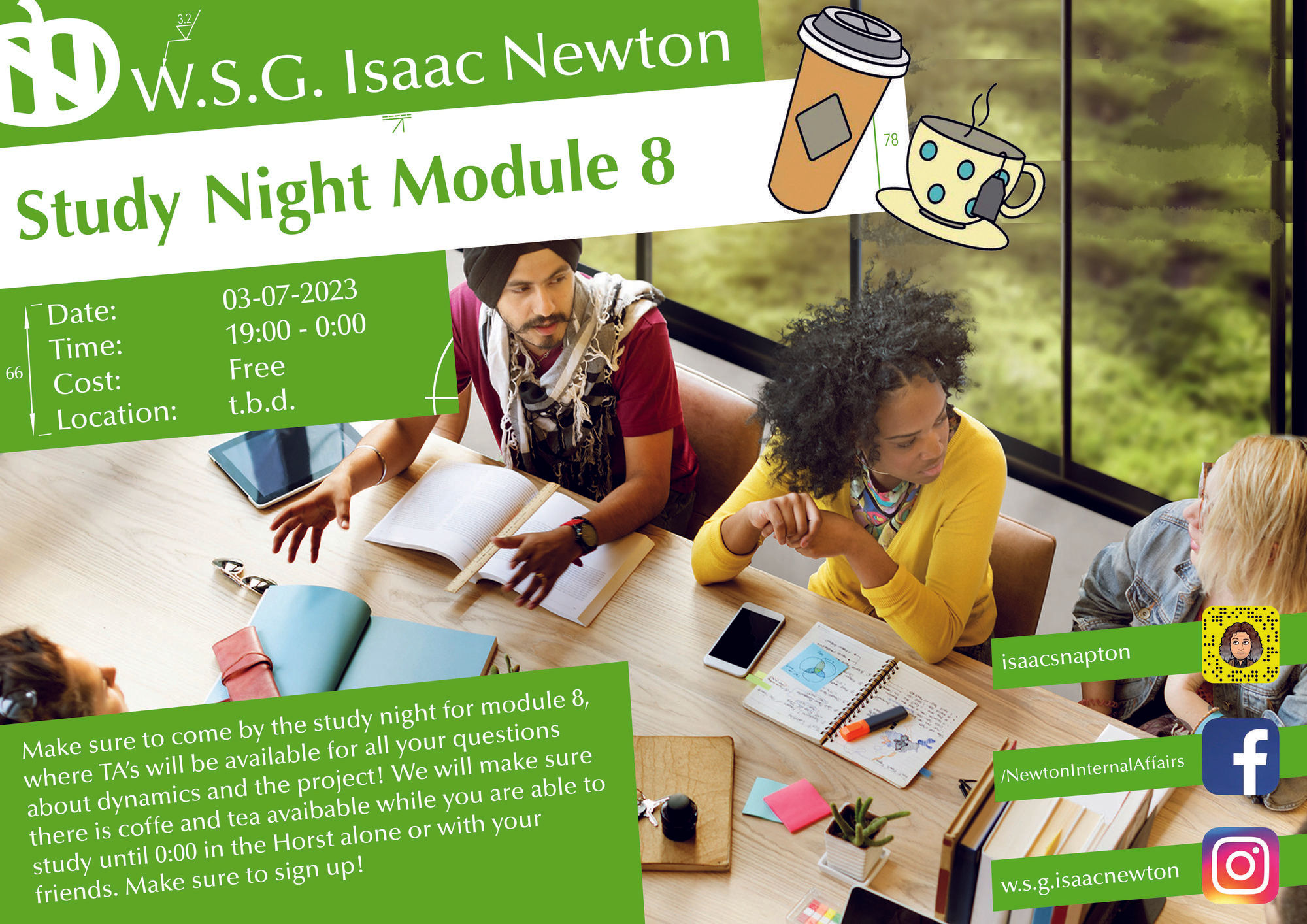 W.S.G. Isaac Newton - Events