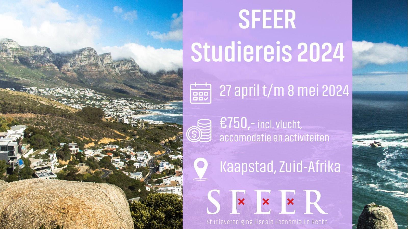 Studiereis 2024: Kaapstad, Zuid-Afrika!