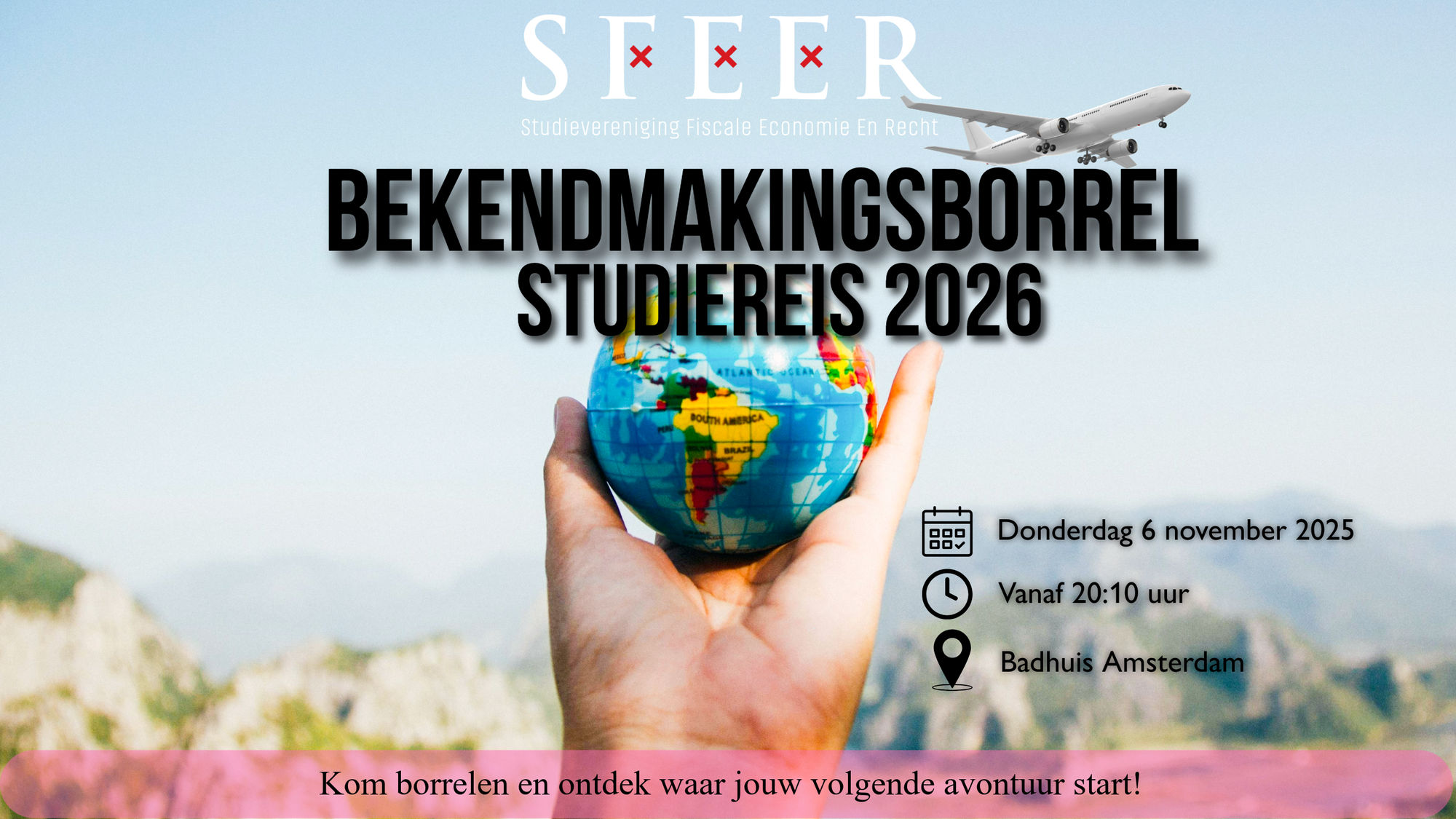 Bekendmakingsborrel studiereis 2026