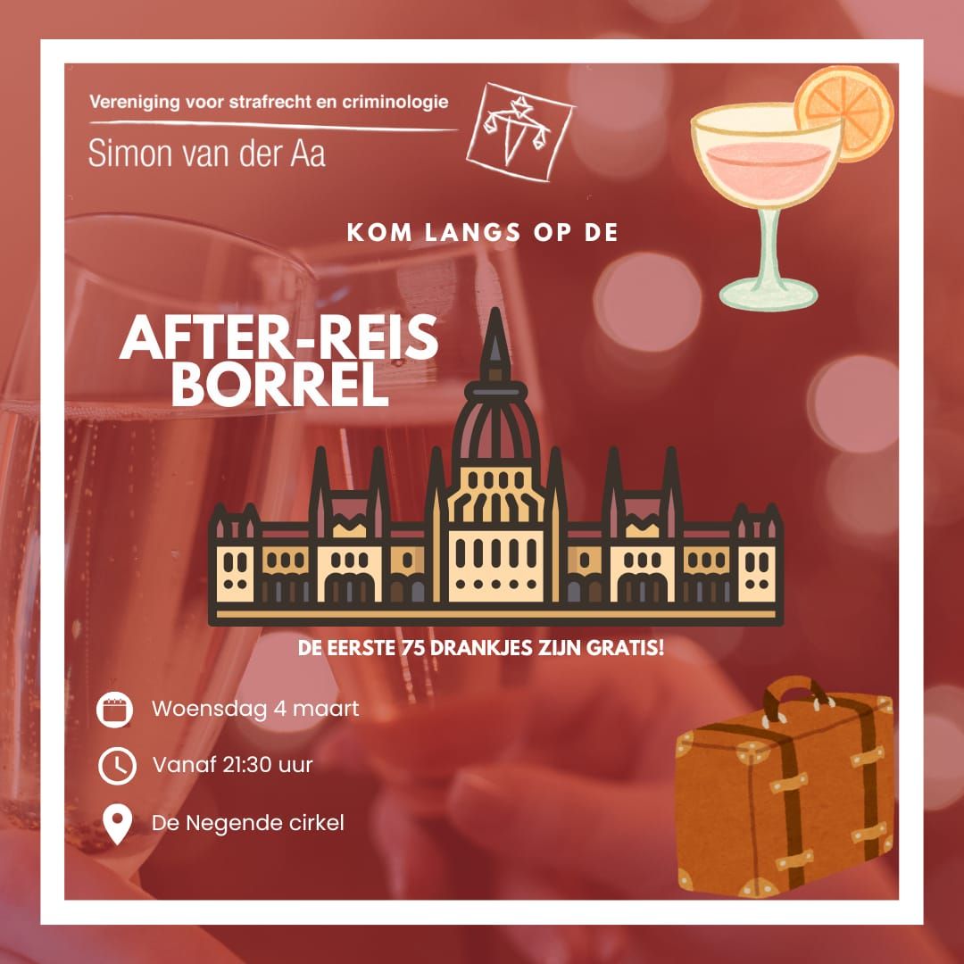 Maandelijkse Borrel: After-reis borrel