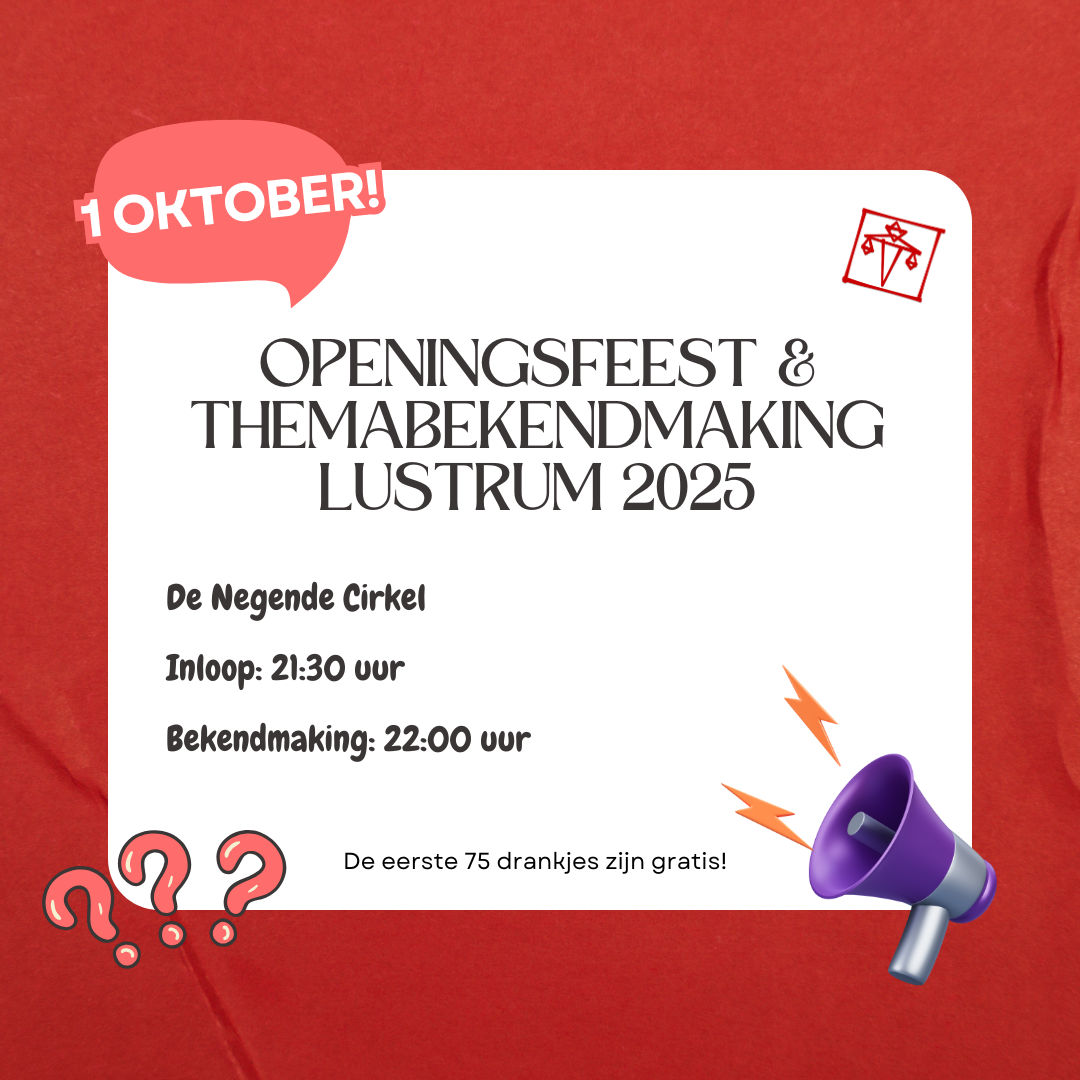 Maandelijkse borrel (Lustrum openingsborrel)