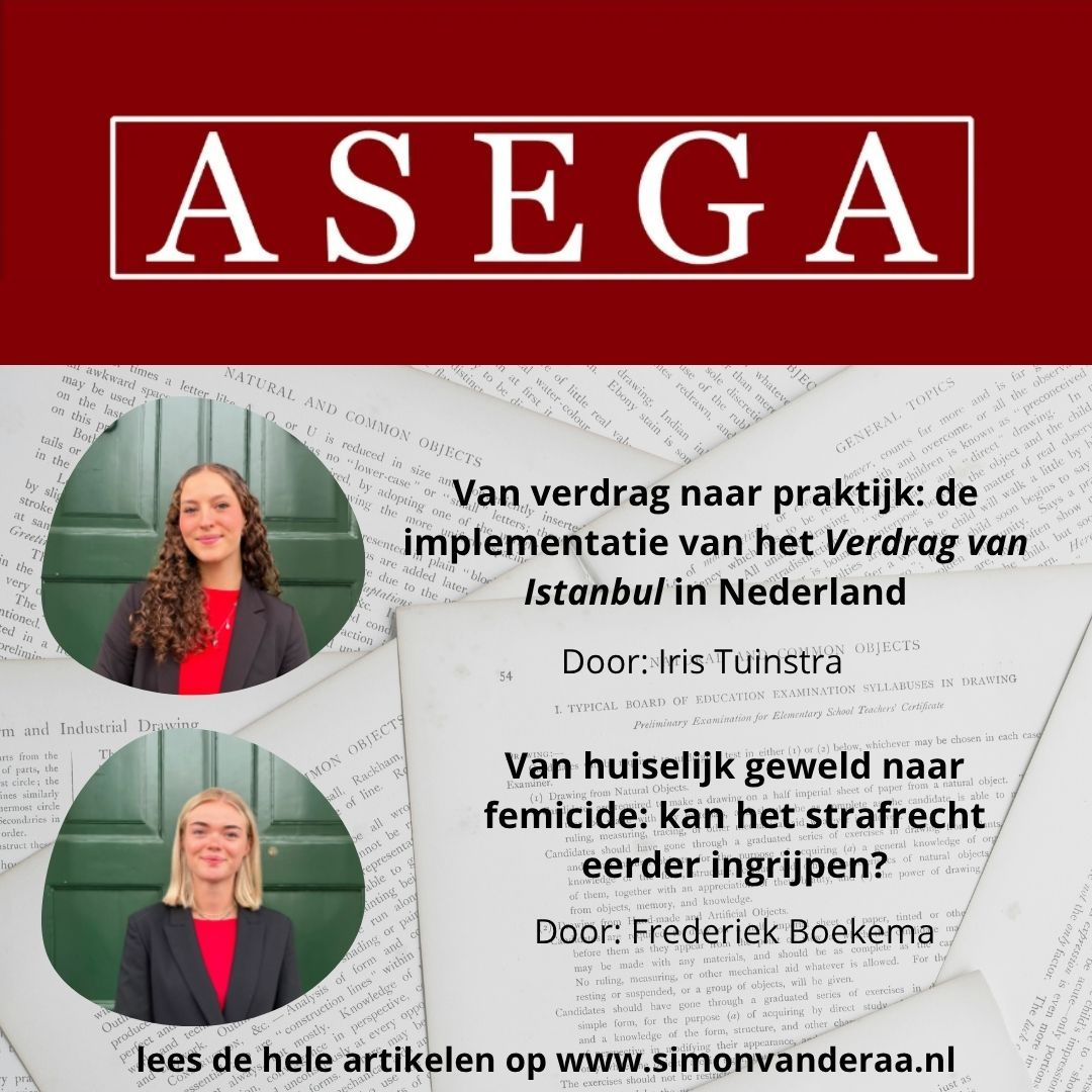 De nieuwe Asega artikelen staan online!