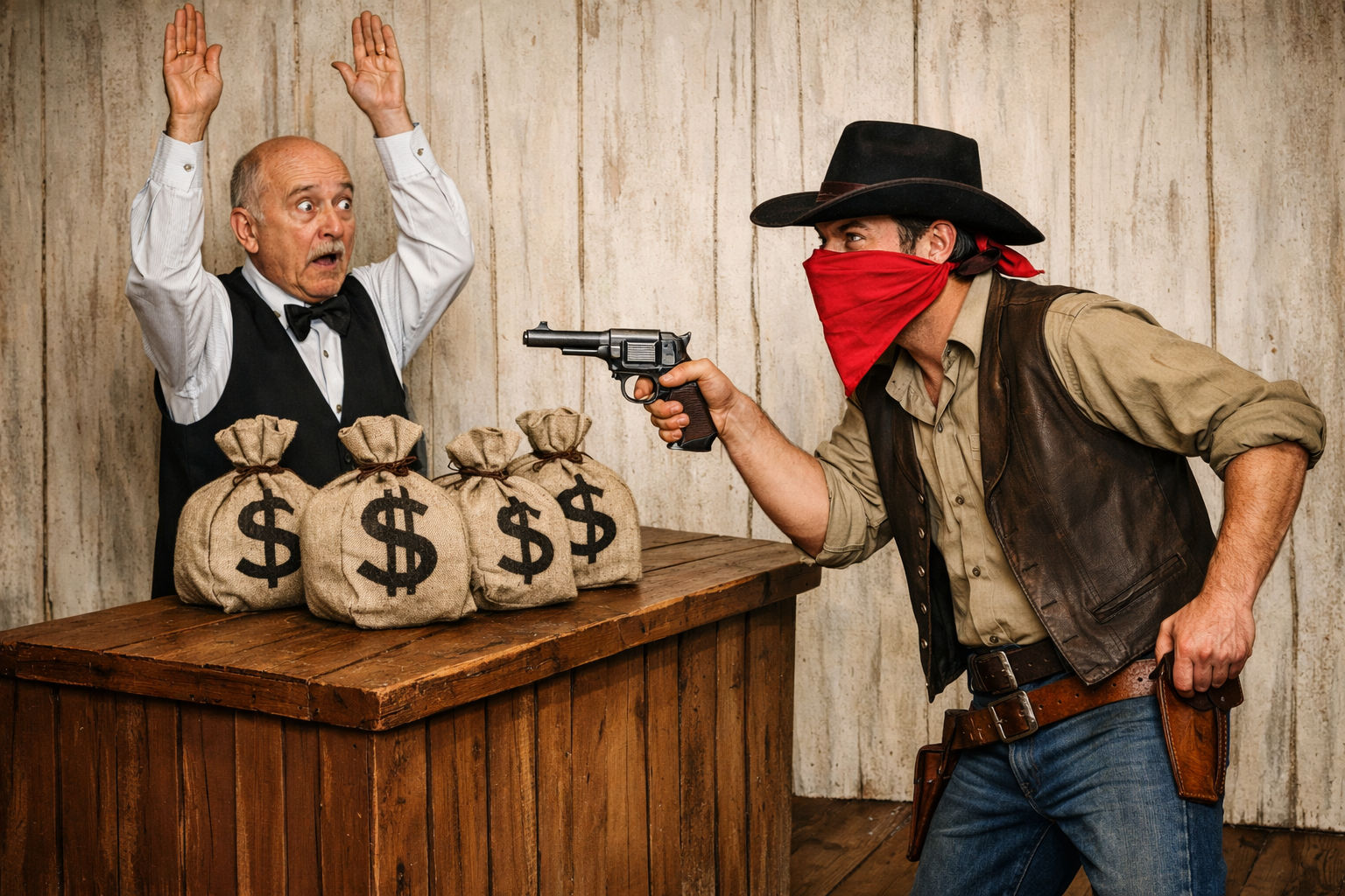 Toestemming van de Nederlandse regering voor een bankoverval: Last van hongersnood? Ga dan de staatsbank leegroven.