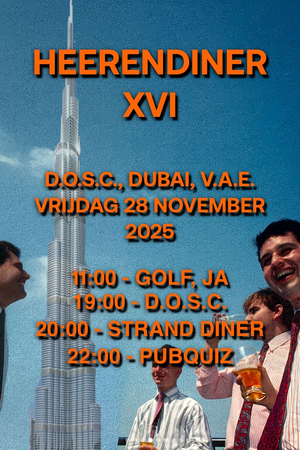 XVI Heerendiner in Dubai