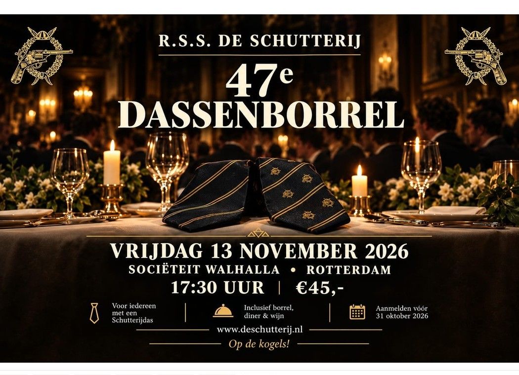 Aankondiging 47e Dassenborrel - 13 november 2026