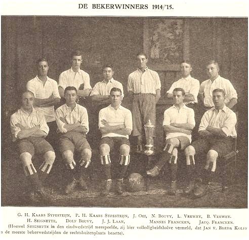 RSC’er Ben Verwey (1914), olympisch voetballer tijdens begin twintiger jaren vorige eeuw