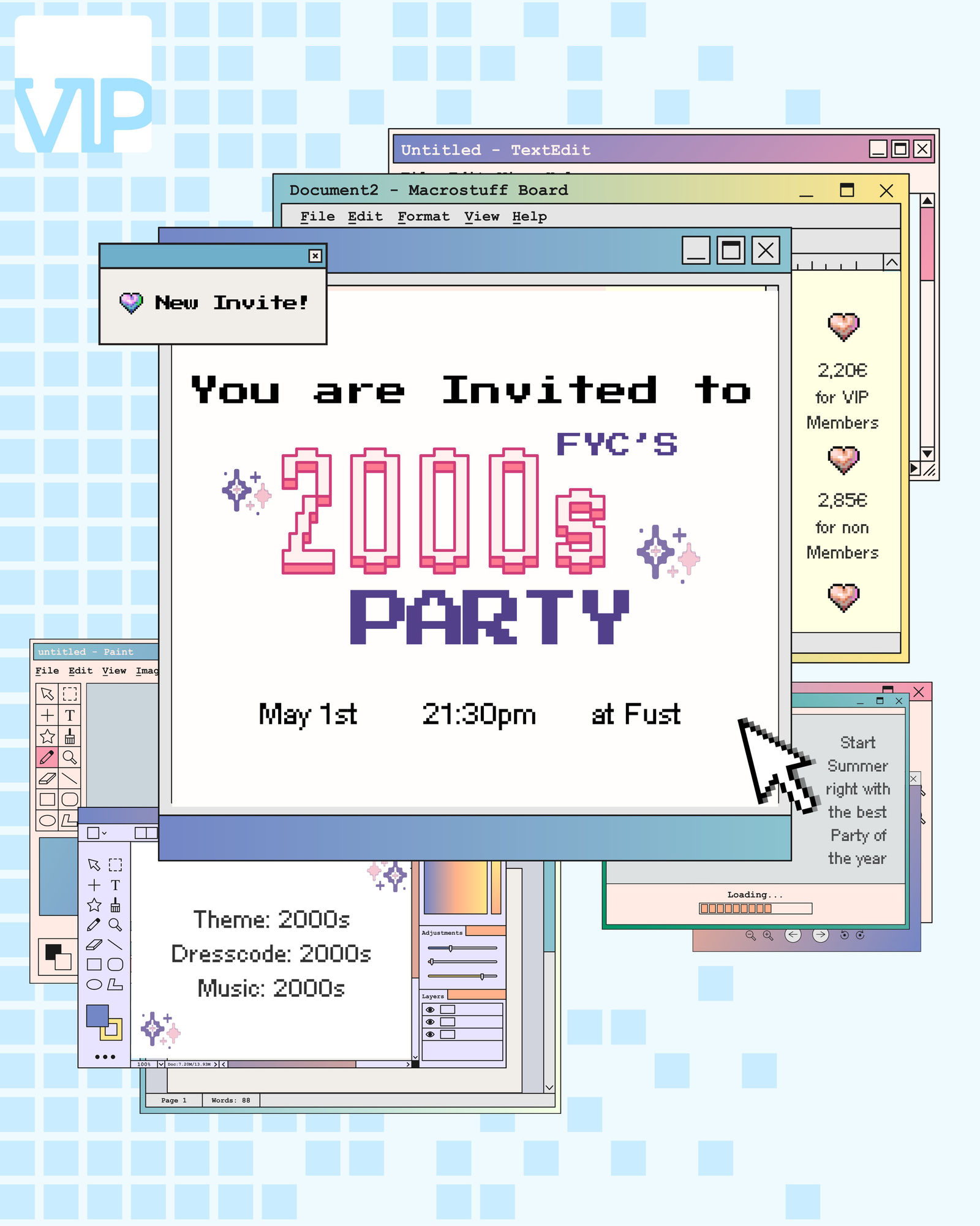 First Year Committee 2000s Party
