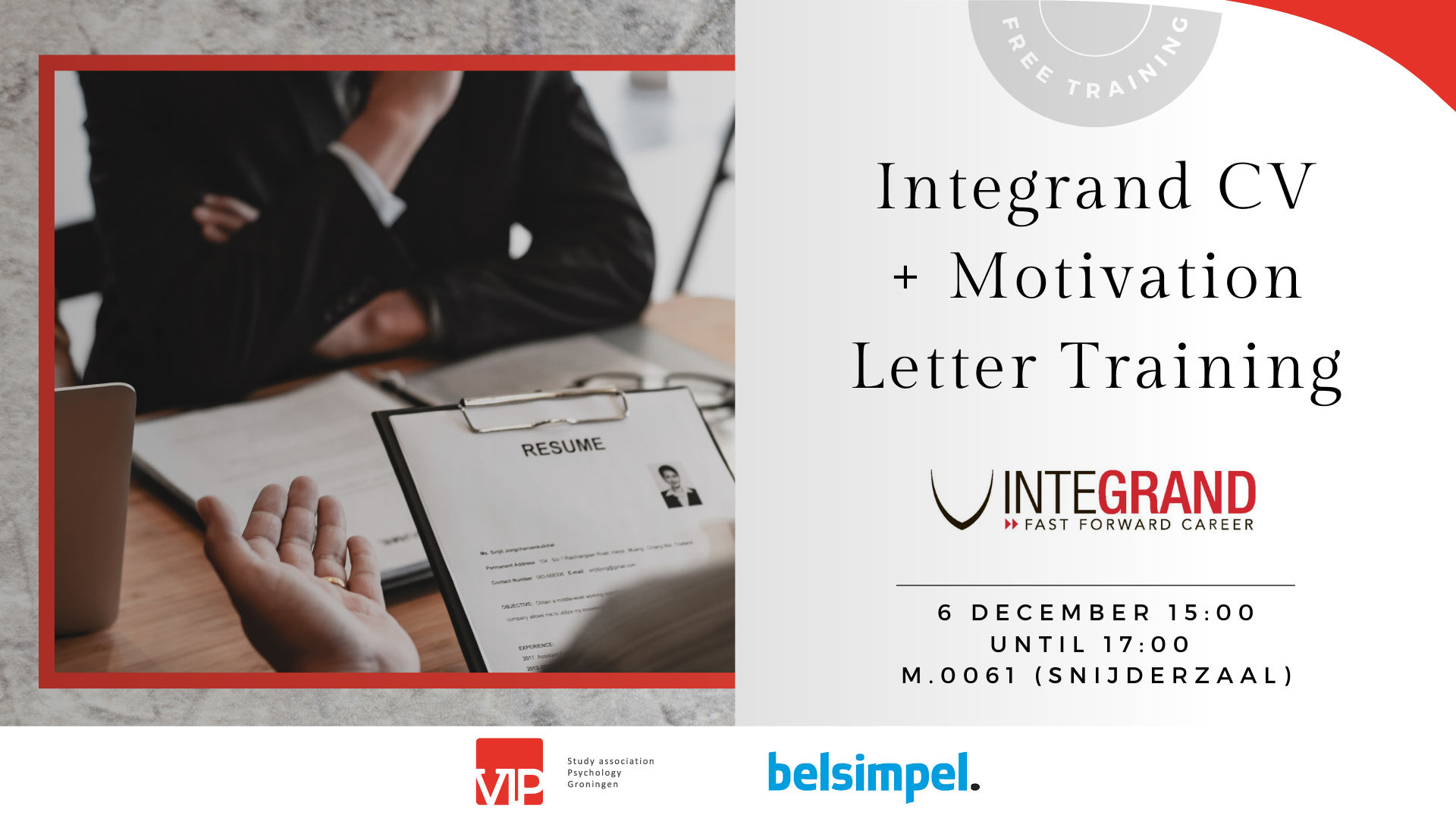 VIP x Integrand: CV Training