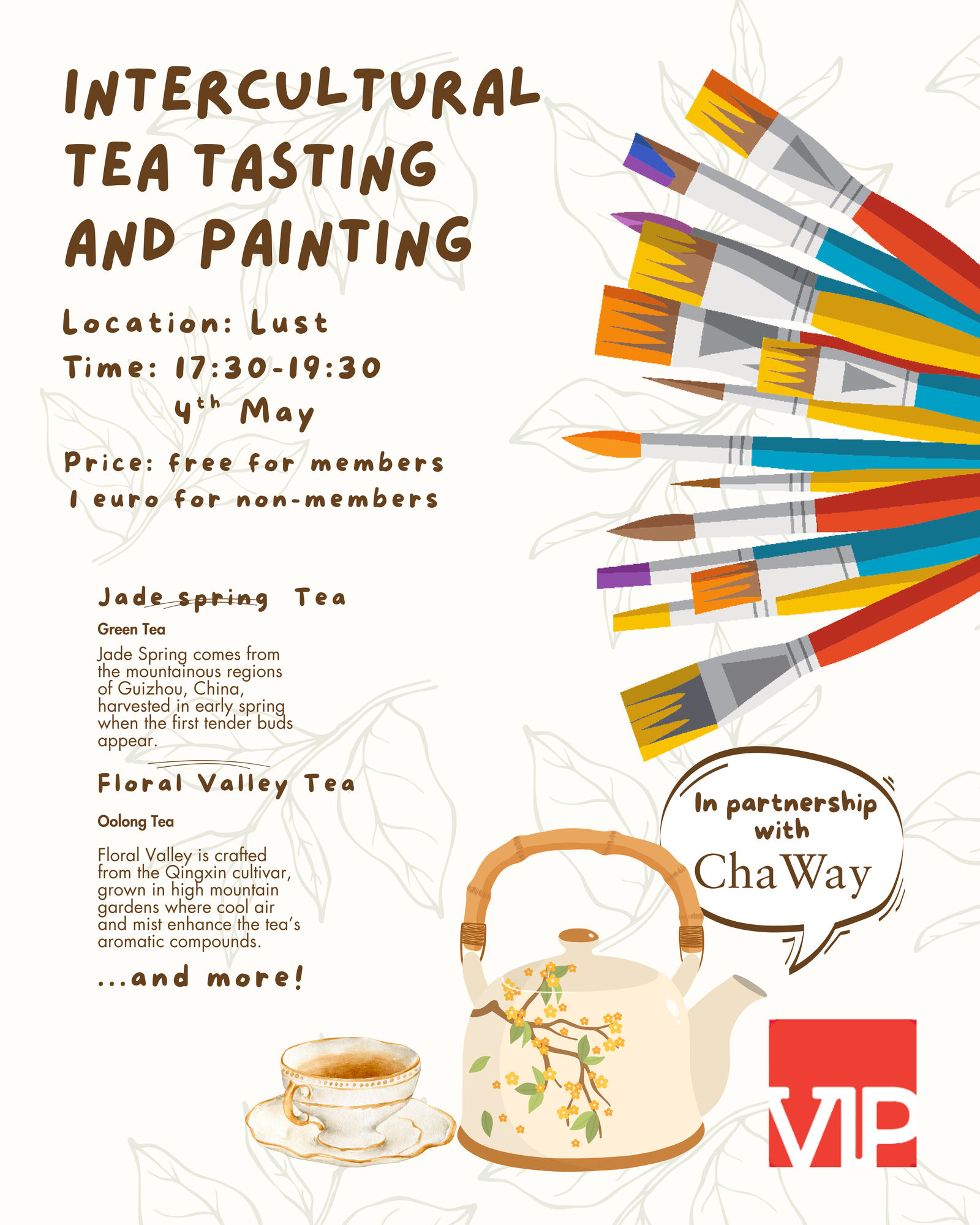 Intercultural Tea Tasting and Painting