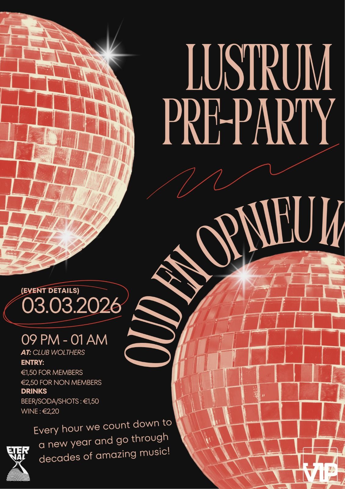 Lustrum Pre-Party: Oud en Opnieuw